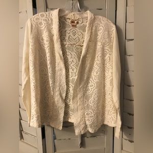 April Cornell lace cardigan